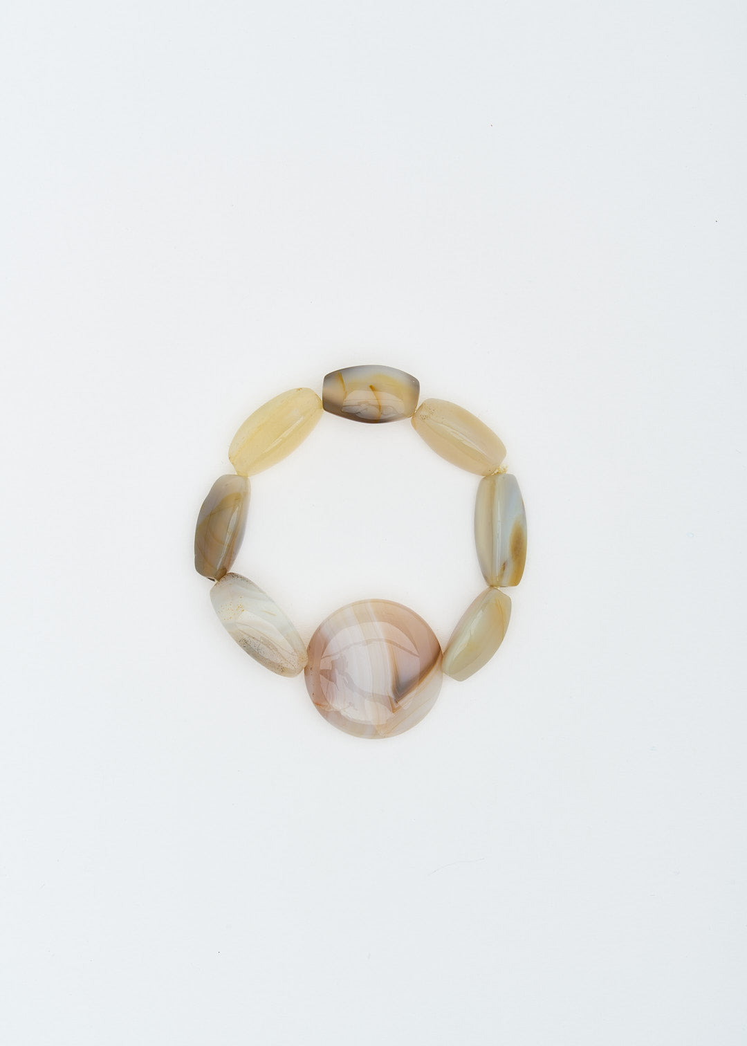 36.Gemma – Braccialetto in Agata Beige
