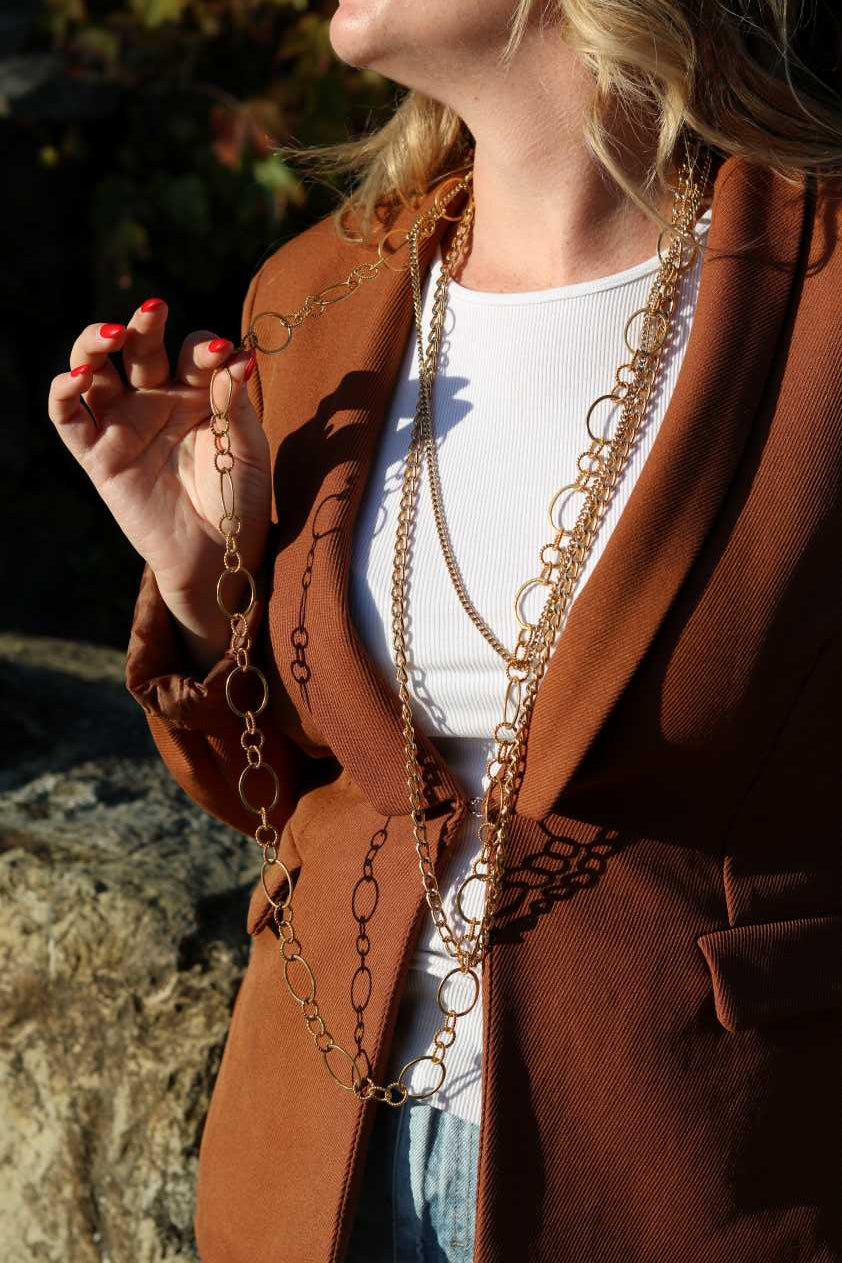 20.Ortigia – Collana con Catena in Stile Chanel