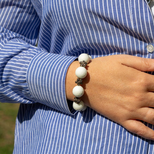 31.Nives – Bracciale in Agata Bianca