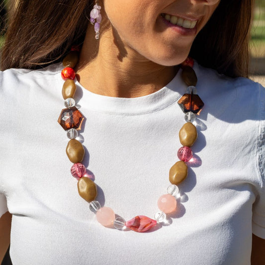 07.Ambra – Collana in Resina Colorata