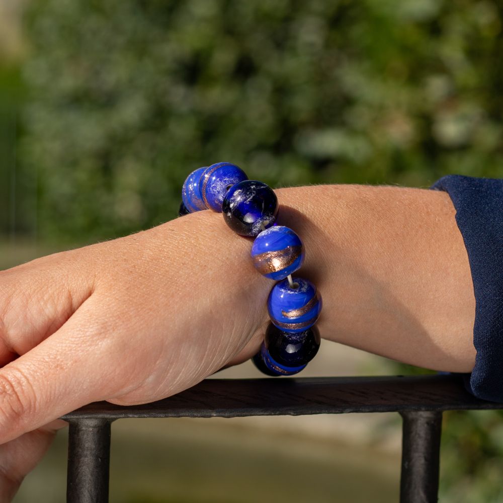 16.Dafne – Bracciale in Porcellana Blu